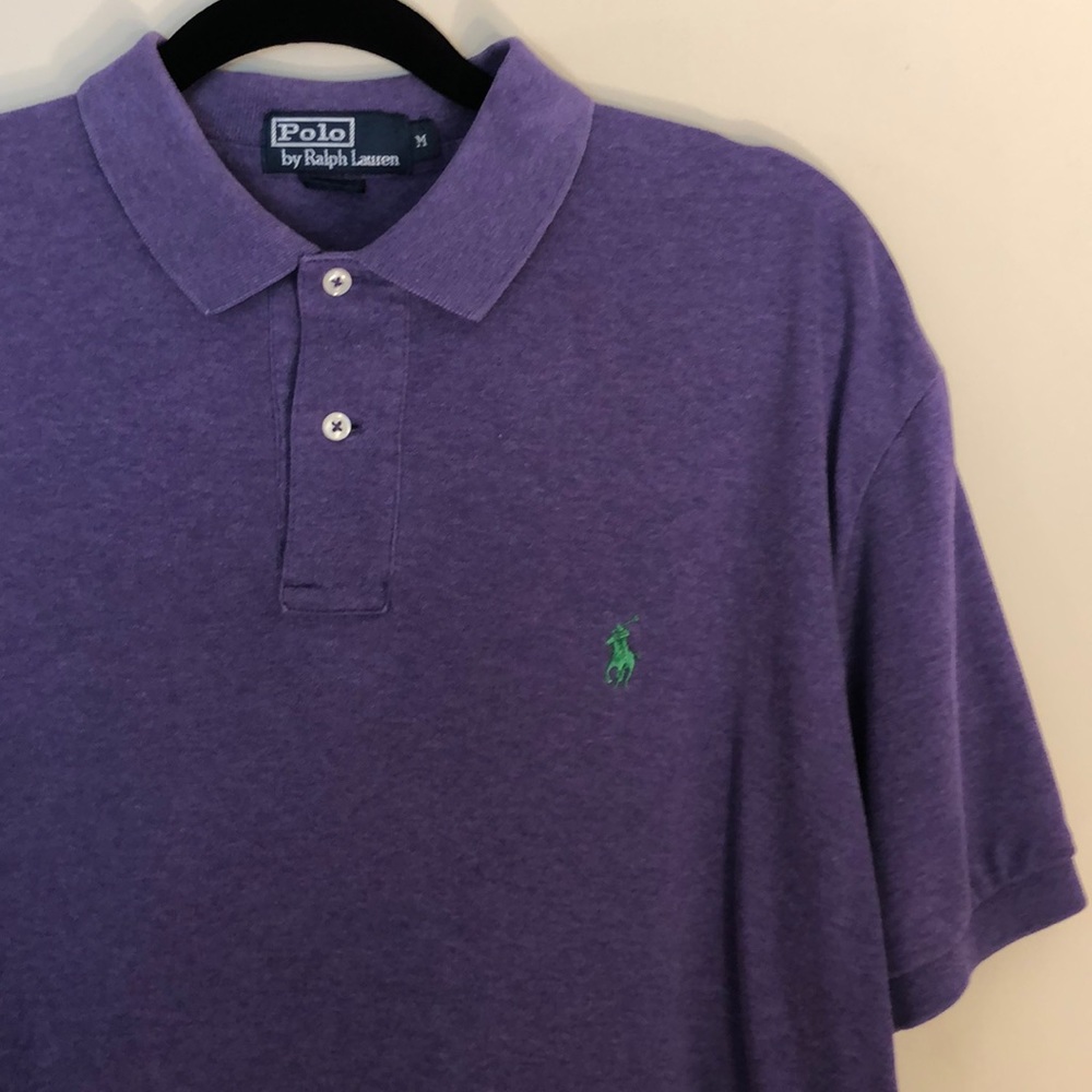 Purple Polo by Ralph Lauren Green Pony Size M